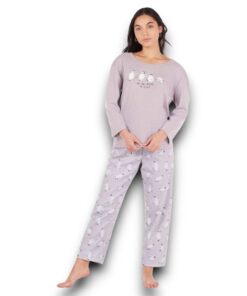 Pijama Manga Larga De Pingüinos Niña Tops & Bottoms 21221