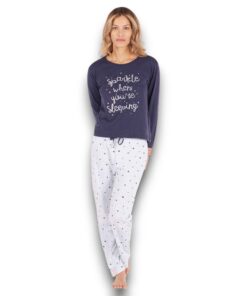 Pijama Manga Larga Con Pantalón Mujer Tops & Bottoms 24453