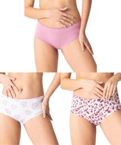 Panty Cheekie Algodón Dama 3 Pack Tops & Bottoms 25894