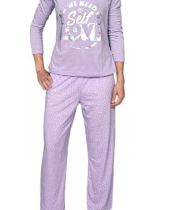Pijama Dama Algodón Manga Larga Pantalón Lazy Lola 3390