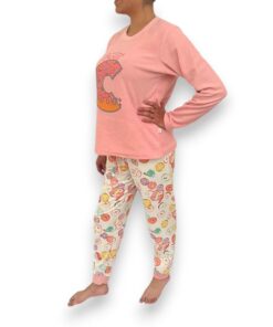 Pijama Manga Larga Con Diseño De Dona Mujer Lazy Lola 3430