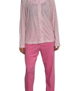 Pijama Abierta Botones Pantalón De Algodón Dama Deborah 5305