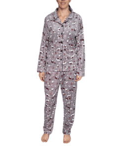 Pijama Abierta Botones Suave Polar Ligero Mujer Deborah 5316