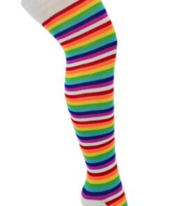 Calceta Larga Rayada Colores Arcoíris 7003 Camelia