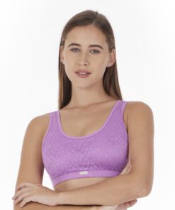 Top Algodón Mesh Reversible 2 Posiciones Skiny Mujer 75637