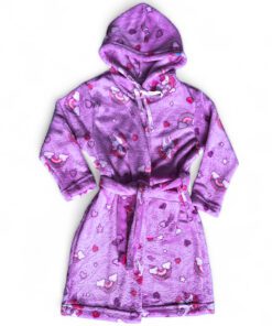 Bata Descanso Polar Suave Con Gorro Para Niña Sleepy 8391