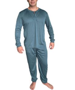 Pijama Algodón Manga Larga Pantalón Hombre Solbi E6000