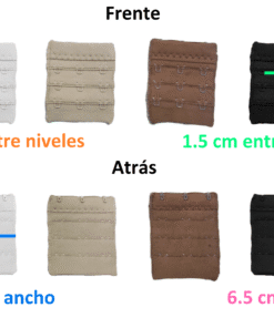 Extensión Para Brasier De 3 Ganchos Broches