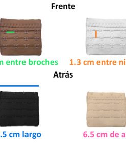 Extensión Para Brasier De 4 Ganchos Broches