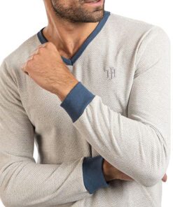 Playera Térmica Cuello Redondo Con Manga Larga John Henry