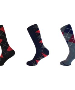 Calcet?n 3 Pzas Dise?os Rombos Algod?n Hombre Unitalla Jhon Henry