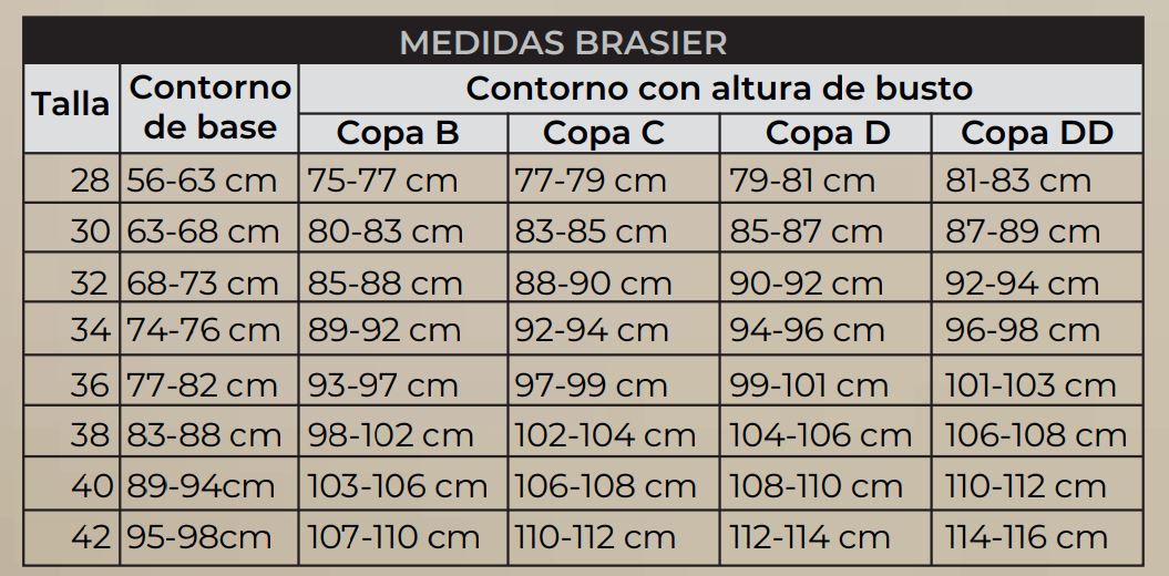 Brasier Media Copa Colombiano Realce Broche al Frente 12251