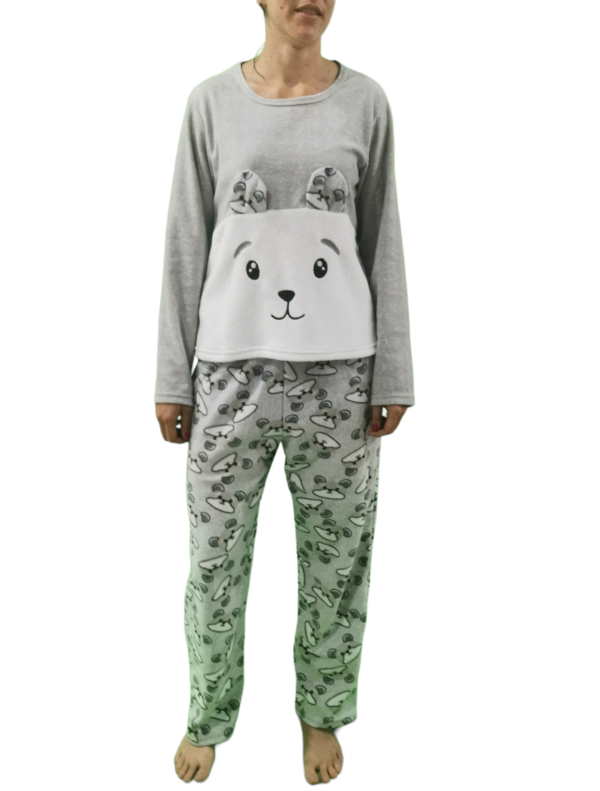 pijama-polar-dama-oso-mujer-manga-larga-pantalon-13717-lazy-lola