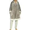 pijama-capa-bata-polar-suave-con-gorro-esquimal-59251-mujer