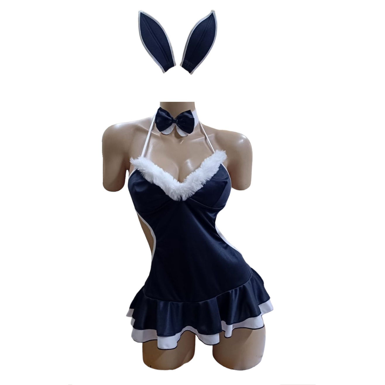 Baby Doll Disfraz Sexy Conejita Traviesa Bunny Girl Cancan - Corsetería La  Conchita