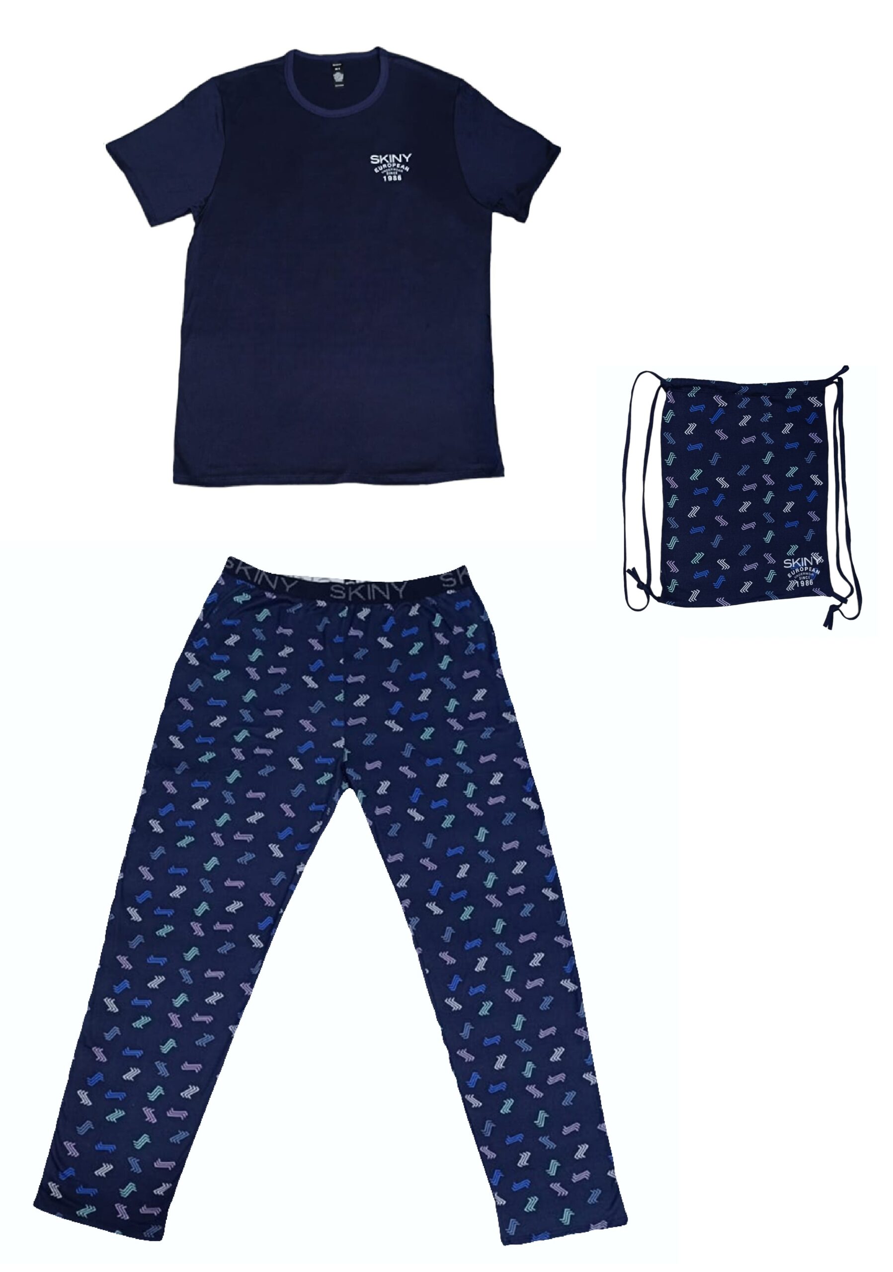 pijama-manga-corta-pantalon-con-morral-hombre-skiny-75080