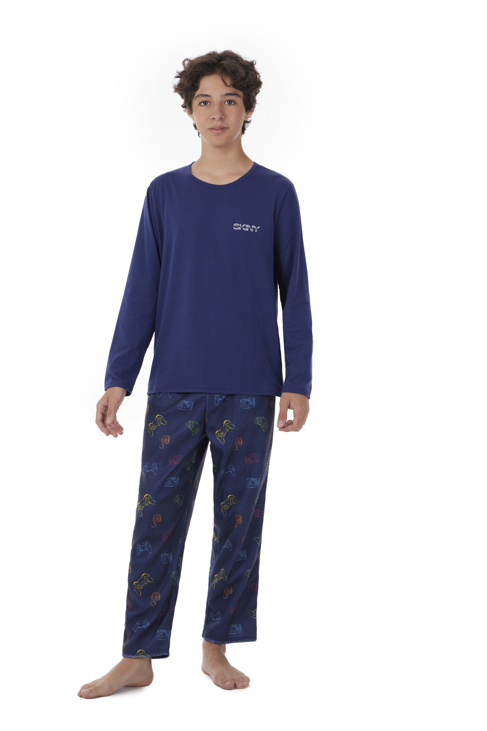pijama-manga-larga-algodon-y-pantalon-polar-skiny-75226-nino