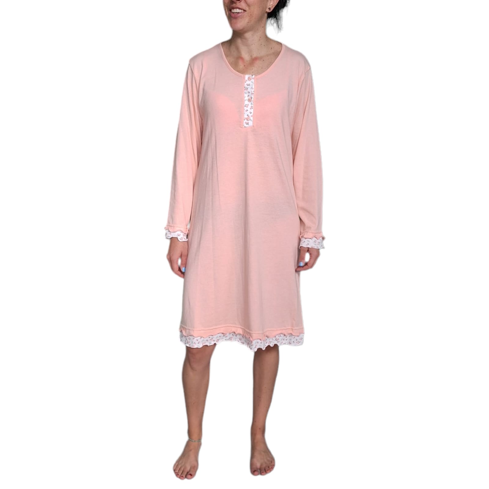 pijama-camison-algodon-manga-larga-dama-deborah-6302