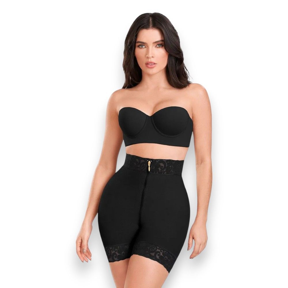 Faja Short Alto Cierre Levanta Glúteo Secret Ann Chery 1104