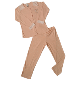 Pijama Algodón Manga Larga Y Pantalón Deborah 5200 Mujer