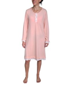 Pijama Camisón Algodón Manga Larga Dama Deborah 6302