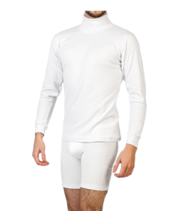 Playera Cuello Alto Redondo Manga Larga Caballero Eurus 840e