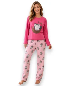 pijama-polar-buho-dama-mujer-manga-larga-pantalon-13718-lazy-lola