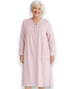 pijama-bata-manga-larga-botones-algodon-mujer-intime-50531