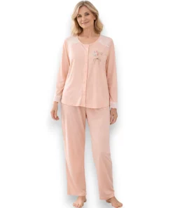 pijama-algodon-manga-larga-y-pantalon-deborah-5200-mujer