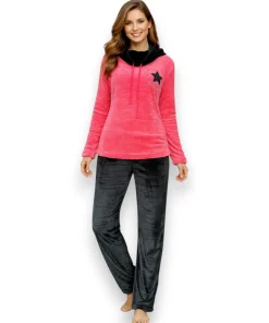 pijama-polar-manga-larga-mujer-flannel-pantalon-58217