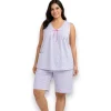 pijama-sin-manga-bermuda-algodon-poliester-intime-60059
