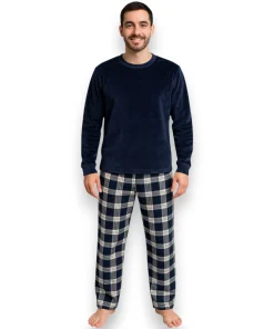 pijama-polar-manga-larga-con-pantalon-hombre-intime-45231